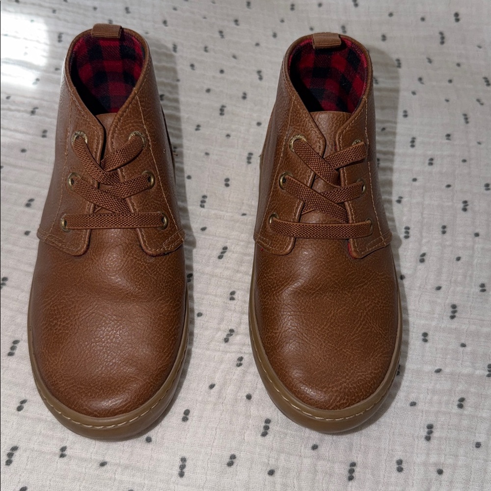 Kid’s Brown Leather Ankle Boots